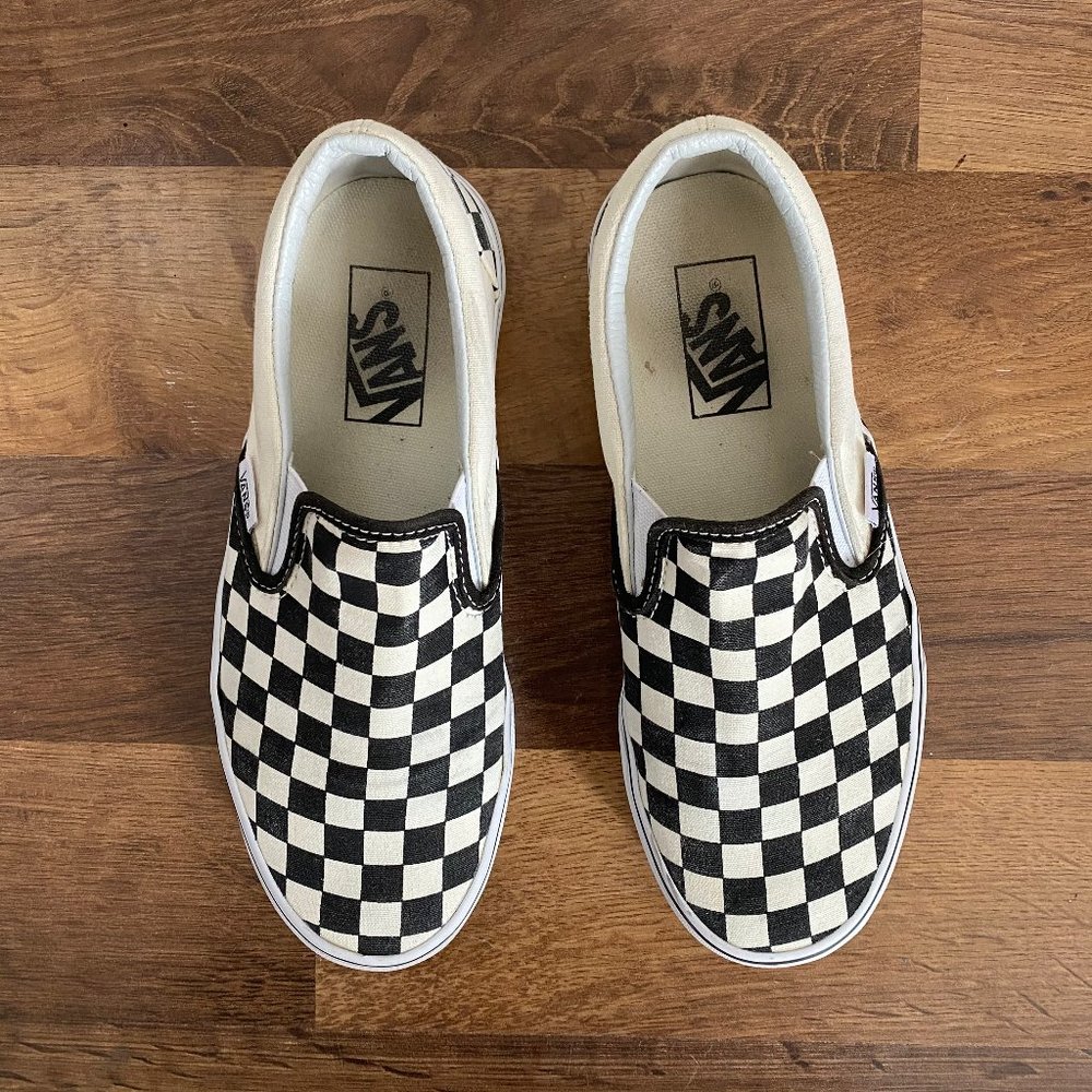 Checkerboard Slip-On Vans
